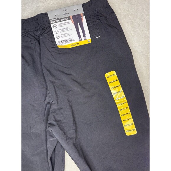 NWT Hurley Men's Medium Pacer Stretch Tech Twill Elastic Cuffs Jogger Gray - Picture 3 of 12